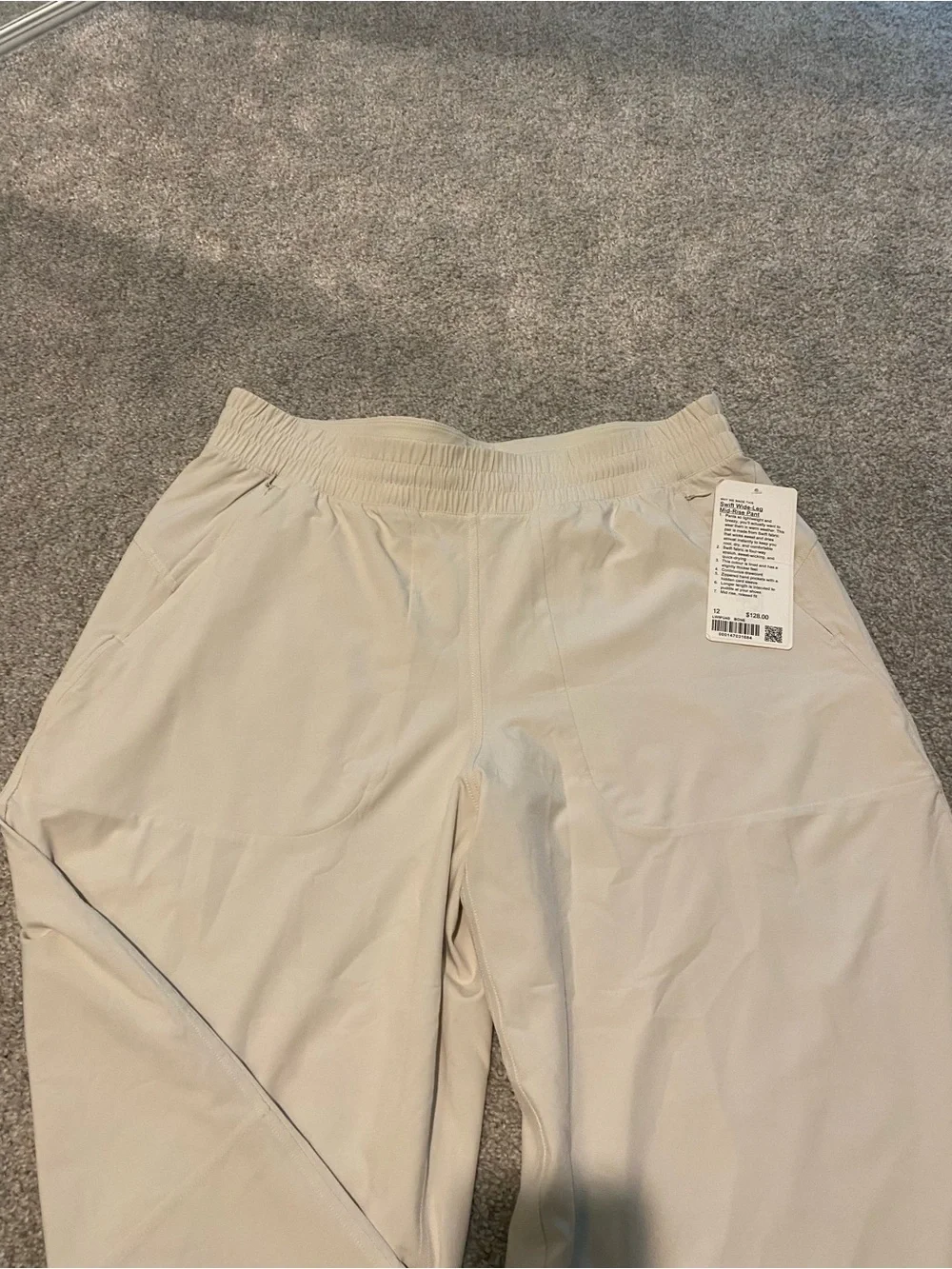 Lululemon Swift Wide Leg Mid-Rise Pants NWT Bone